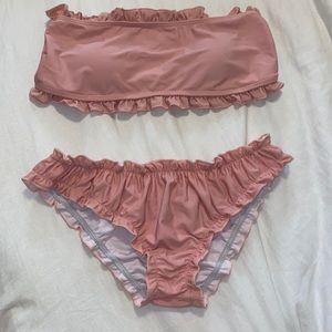 New Shein Pink Strapless bikini